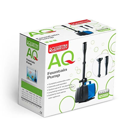 AQ5000F-Aquawıng Sump Motoru + Fiskiye Seti 1200L/h 20w
