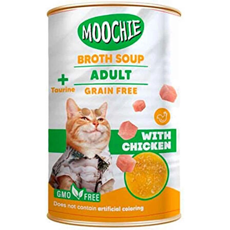 Moochie Tavuklu Tahılsız Yetişkin Kedi Çorbası 135 ml
