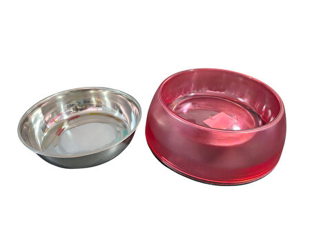 Diva Plastik Yuvalı Çelik Mama Kabı 96 OZ TABAN 27 CM