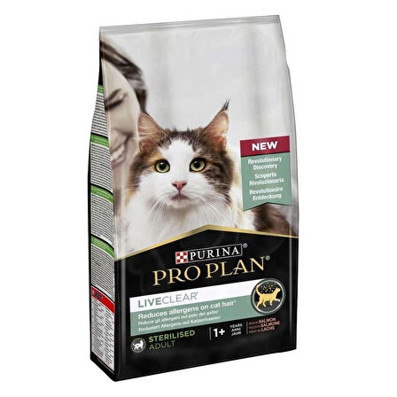 Pro Plan LiveClear Kısır Kediler için Somonlu Kedi Maması 1,4 Kg