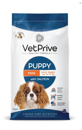 VET PRİVE SOMONLU KÜÇÜK IRK YAVRU KÖPEK MAMASI 3 KG