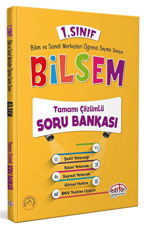 Editör 1.Sınıf Bilsem Hazırlık Kitapları Seti