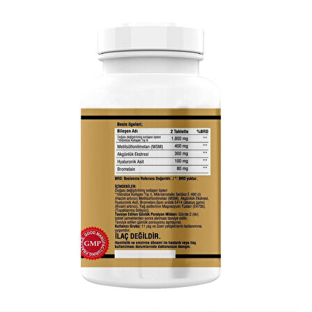 Collagen Type-ıı Hyaluronic Acid Msm Boswellia Serrata 180 Tablet