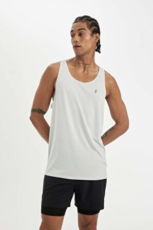 DeFactoFit Standart Fit Bisiklet Yaka Ağır Kumaş Sporcu Atlet B5156AX24SPGR91