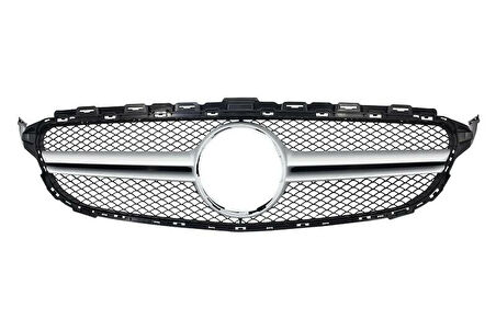 Mercedes C-Class W205 İçin Uyumlu 2014-2018 C63 Dizayn Gri Panjur