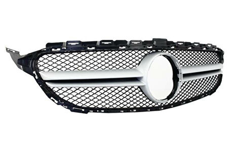 Mercedes C-Class W205 İçin Uyumlu 2014-2018 C63 Dizayn Gri Panjur