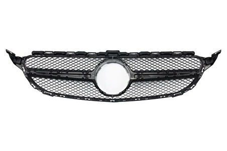 Mercedes C-Class W205 İçin Uyumlu 2014-2018 C63 Dizayn Gri Panjur