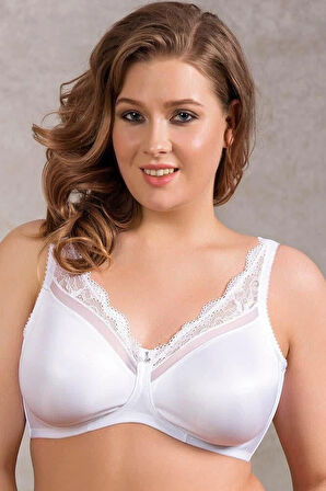 Balenli Desteksiz Dolgusuz Toparlayıcı Dantelli Küçültücü Sütyen