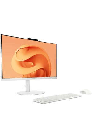 OmniStudio 24 Core 5 120U 8GB RAM 2TB SSD 23.8" FHD 75Hz W11H Beyaz All in One Bilgisayar + Per4 USB Bellek