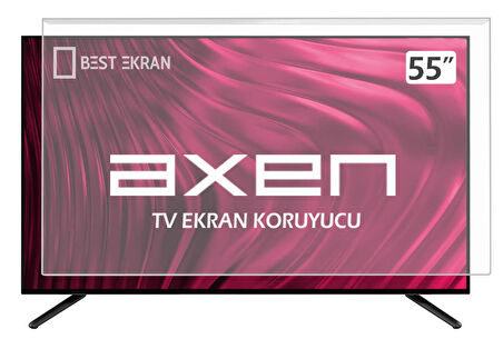 AXEN AX55QMN252 Tv Ekran Koruyucu - Axen 55" inç 139 cm ekran Koruma Webos QLED 4k smart
