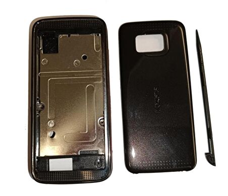 Nokia 5530 Kasa Kapak 5530 Siyah Orta Kasa Ön Kapak Arka Kapak Tuş Takımı