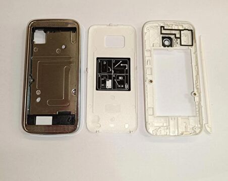 Nokia 5530 Kasa Kapak 5530 Beyaz Orta Kasa Ön Kapak Arka Kapak Tuş Takımı