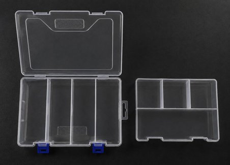 Organizer Malzeme Kutusu 8 Bölmeli Şeffaf Setbox 225 x155 x 62mm arduino material box