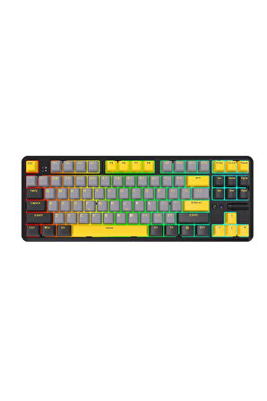K870T Pro 3 Modlu Hot-Swap RGB, Mekanik Klavye - Siyah