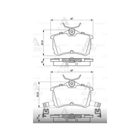 FREN BALATA ACCORD  98-08 ARKA