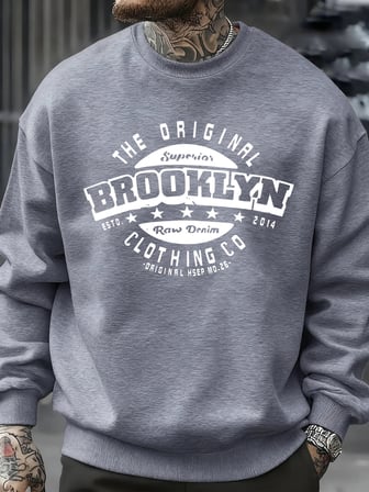Orijinal Brooklyn Giyim Şirketi Tasarım Erkekler Kazak Sonbahar Hip Hop Kazaklar Yumuşak Tişö