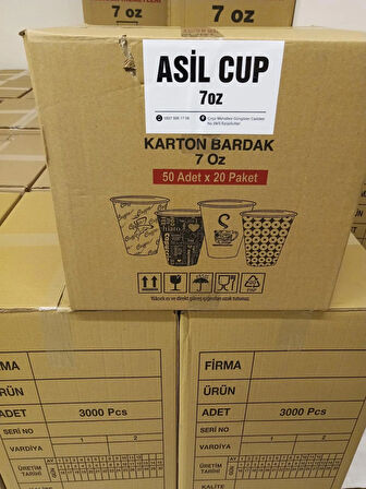 7 oz karton bardak 1000 adet