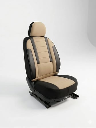Veloce Bej Siyah Serisi Toyota Avensis İle Uyumlu Koltuk Kılıfı Tam Set