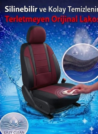 Veloce Bordo Serisi Geely Echo İle Uyumlu Koltuk Kılıfı Tam Set
