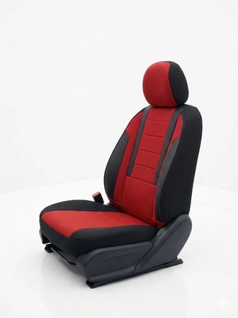 Veloce Kırmızı Serisi Peugeot 106 İle Uyumlu Koltuk Kılıfı Tam Set