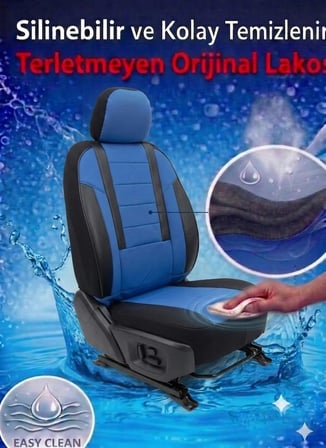 Veloce Mavi Serisi Audi A4 Sedan İle Uyumlu Koltuk Kılıfı Tam Set