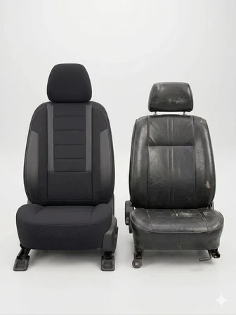 Veloce Siyah Serisi Seat Leon İle Uyumlu Koltuk Kılıfı Tam Set