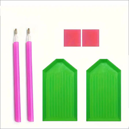 4LÜ KARETTA KARETTA ELMAS BOYAMA SETİ 20*20 cm