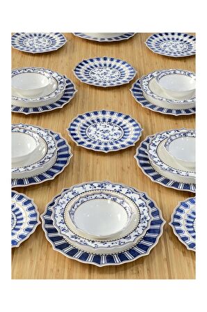 Elizabeth London Lüx 24 Parça Bone China Yemek Takımı Cruise