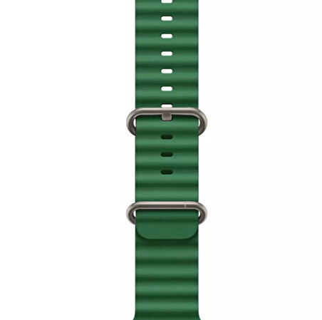 Apple Watch Kordon 3 4 5 6 7 8 SE Ultra Serisi 42 Mm/44 Mm/45Mm/46MM/ 49Mm Uyumlu Ocean Silikon Spor Kayış