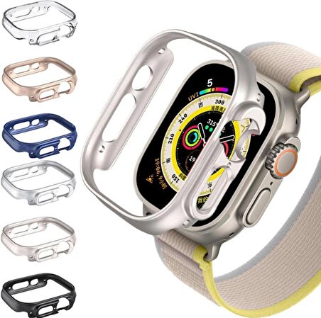 Apple Watch Ultra 49mm Kasa Koruyucu Kılıf Sert PC ( Önü Açık )
