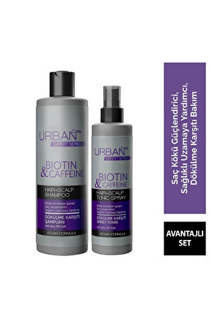 Expert Biotin Ve Kafein Dökülme Karşıtı Şampuan Tonik-sağlıklı Uzamaya Yardımcı-vegan SET.URBAN