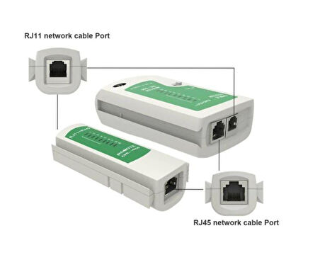 RJ45 RJ11 NETWORK KABLO TEST ADSL İNTERNET KABLO TEST CİHAZI CAT5/6