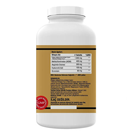  Collagen Type-II Hyaluronic Acid Msm Boswellia Serrata 300 Tablet