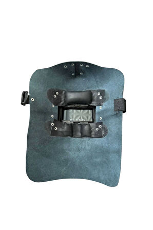 Deri Maske Kaynakçı Katlanır Deri Maskesi + Maske Camı