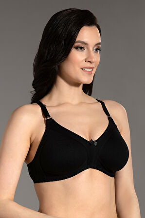 Kadın Siyah Dolgusuz B Cup Sütyen