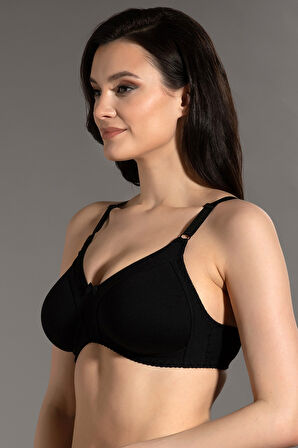 Kadın Siyah Dolgusuz B Cup Sütyen