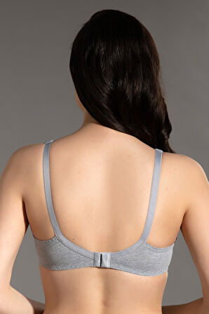 Kadın Gri Dolgusuz B Cup Sütyen