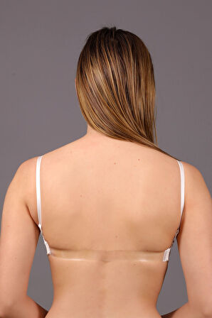 Kadın Ekru Balenli Askısı Çıkabilen Destekli B Cup Sütyen