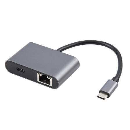 4 İN 1 USB-C / TYPE-C 3.1 - RJ45, PD VE USB X 2 ETHERNET ADAPTÖR KABLOSU