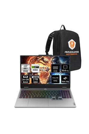 LOQ i7-13700HX 24GB 2TB SSD RTX5060/8GB 100W 144Hz FHD 15.6" FDOS Gaming Laptop &PER4 ÇANTA