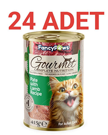 Fancy Paws Kuzu Etli Yetişkin Kedi Konserve Maması x 24 Adet