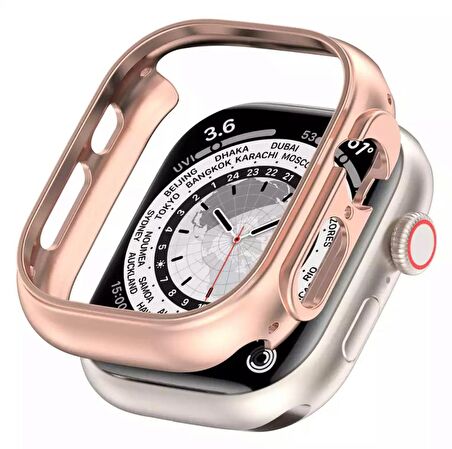 Apple Watch Ultra 49mm Kasa Koruyucu Kılıf Sert PC ( Önü Açık )