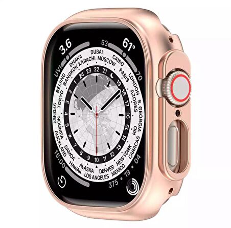 Apple Watch Ultra 49mm Kasa Koruyucu Kılıf Sert PC ( Önü Açık )