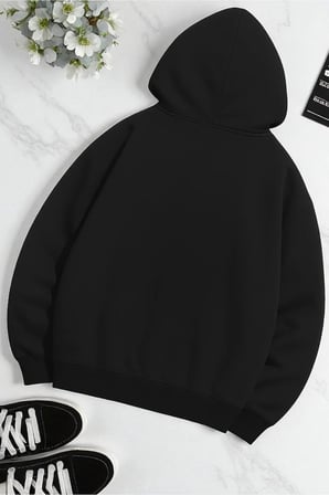 Unisex Tasarım Baskılı Kapüşonlu Sweatshirt 2'li Fırsat Paketi