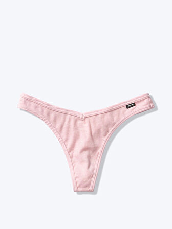 PINK V-Cut Front Cotton Thong V Kesim Pamuk Tanga Külot