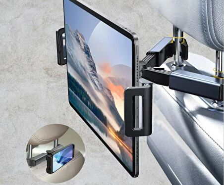 Koltuk Arkası Oto Tablet Telefon Tutucu Araba İçi Tablet Telefon Tutacağı Telefon Araç İçi Tutacak