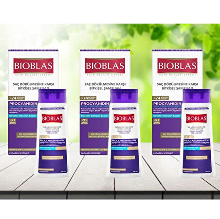 Saç Dökülmesine Karşı Anti-stress Şampuan 360 ML *3 adet
