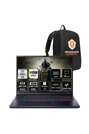 Predator Helios Neo16 Ultra9 275HX 80GB 256GB SSD RTX5060/8GB 16" QHD+ W11H Gaming Laptop