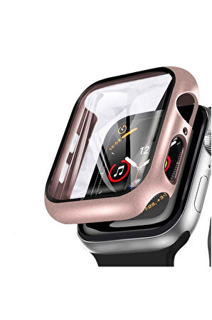 Apple Watch 7 8 45mm Uyumlu Kasa Ve Ekran Koruyucu 360 Tam Koruma Kılıf Gard