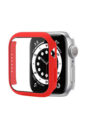 Apple Watch 7 8 45mm Uyumlu Kasa Ve Ekran Koruyucu 360 Tam Koruma Kılıf Gard